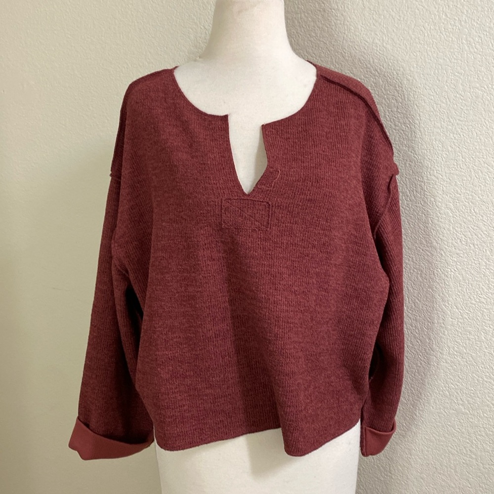 Women's Burgundy Sweater
